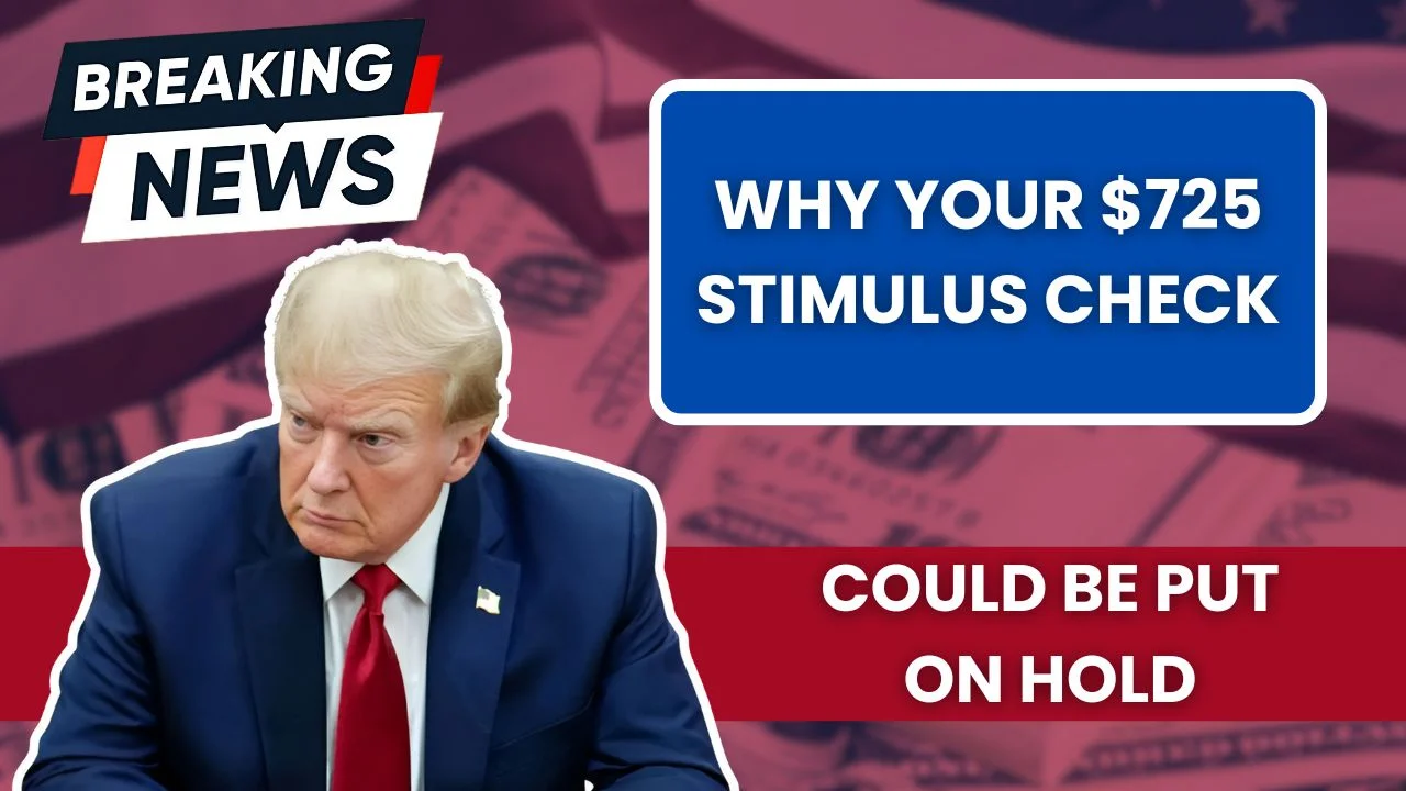 Why Your $725 Stimulus Check Could Be Put on Hold